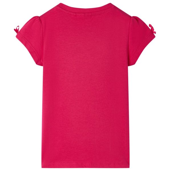 T-shirt para criança rosa-choque 128 – Image 2