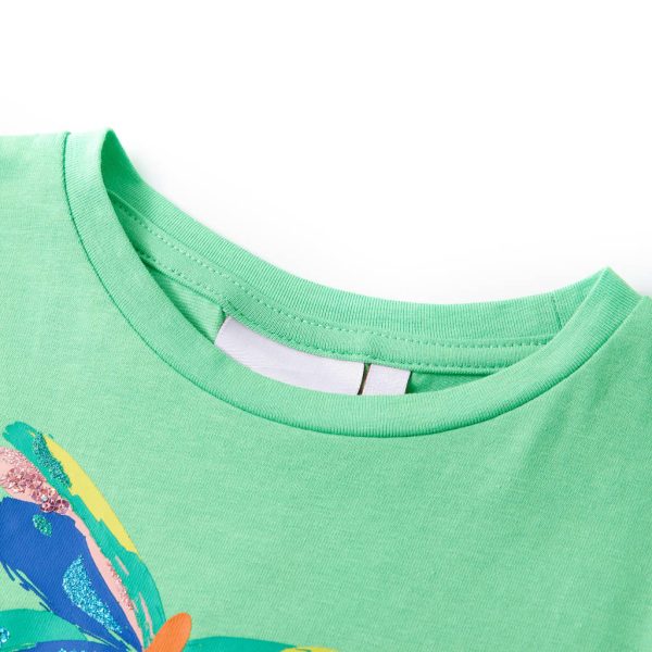 T-shirt para criança verde-claro 116 – Image 3