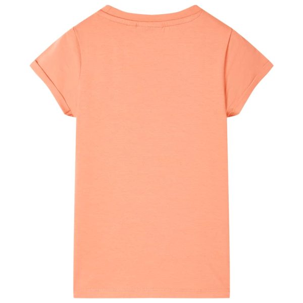 T-shirt para criança cor pêssego 104 – Image 2