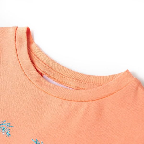 T-shirt para criança cor pêssego 116 – Image 3