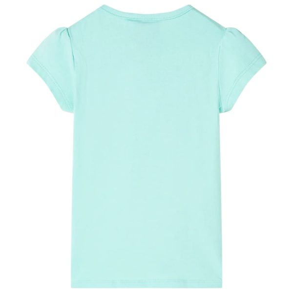 T-shirt infantil menta-claro 104 – Image 2