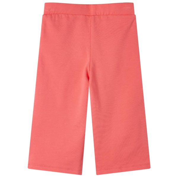 Calças de criança com pernas largas coral 128 – Image 2