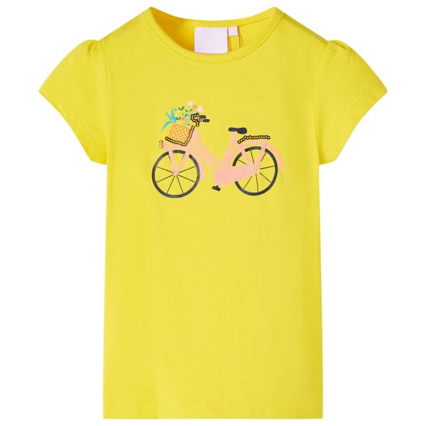 T-shirt de criança amarelo 104