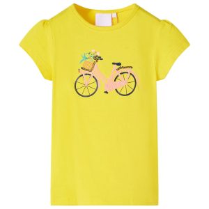 T-shirt de criança amarelo 128