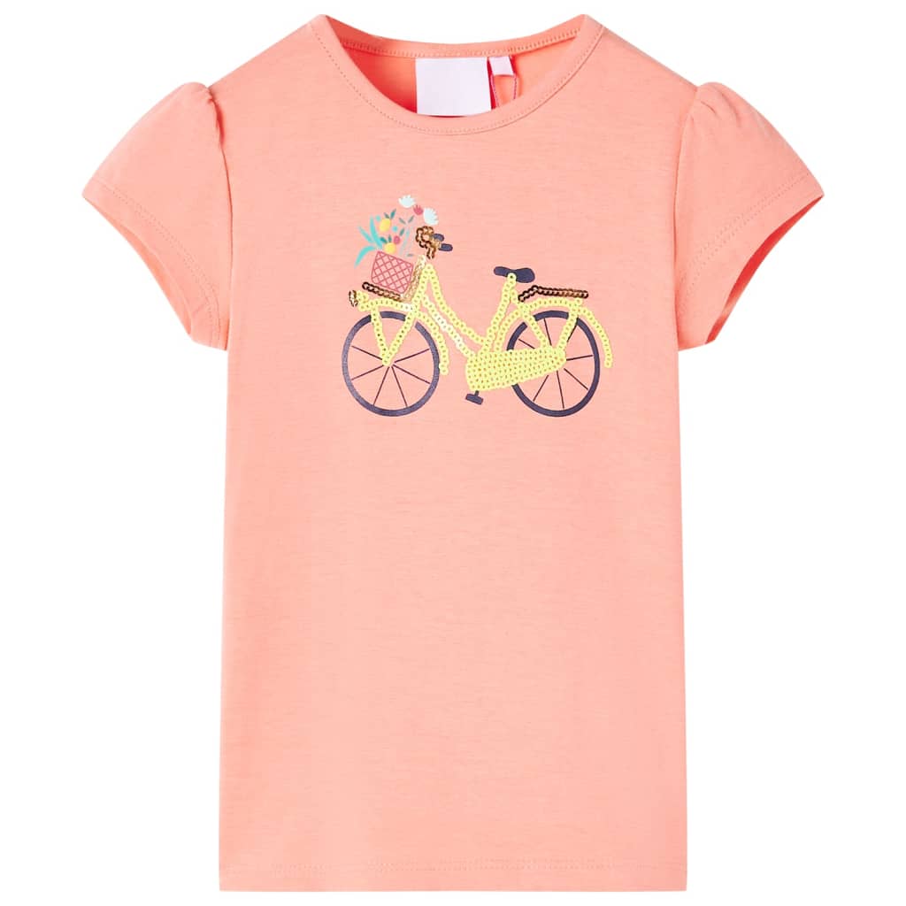 T-shirt infantil coral néon 128
