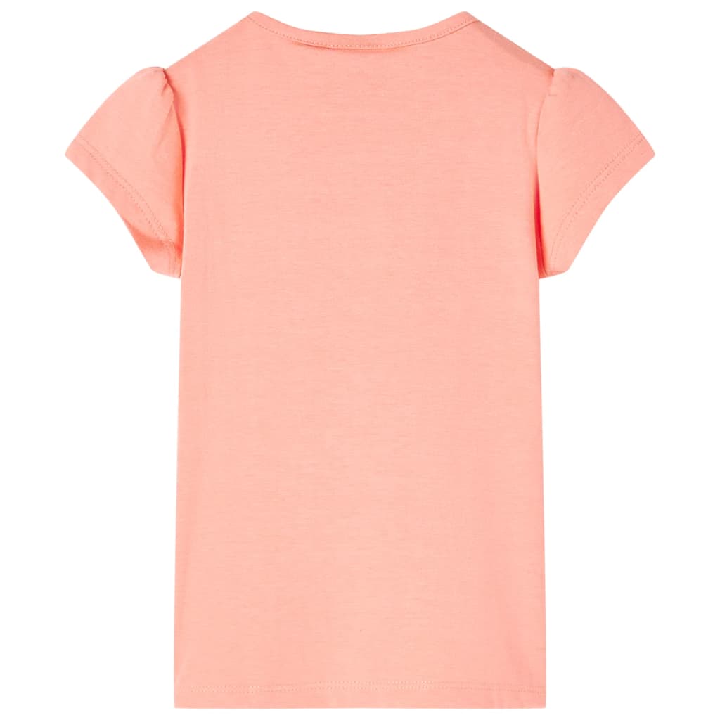 T-shirt infantil coral néon 128 – Image 2