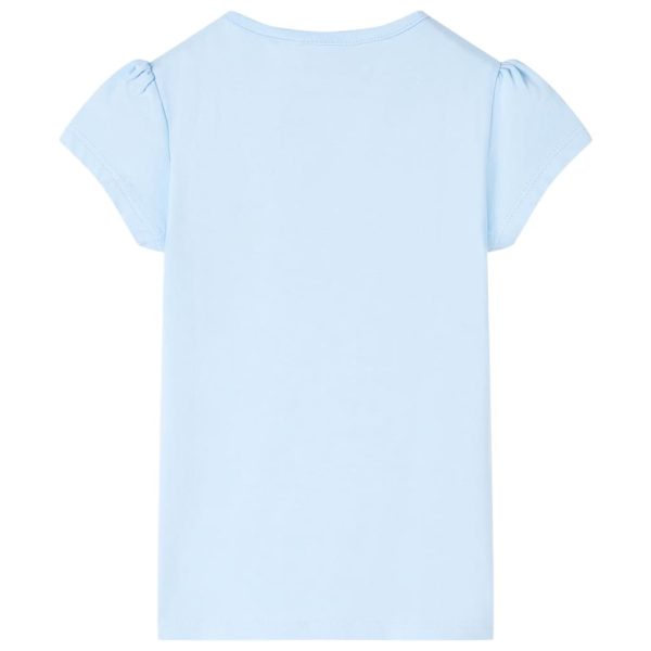 T-shirt para criança azul 92 – Image 2