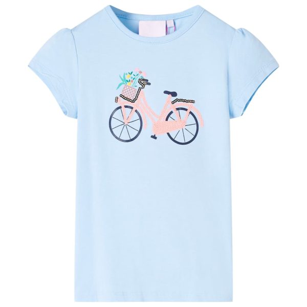 T-shirt para criança azul 140