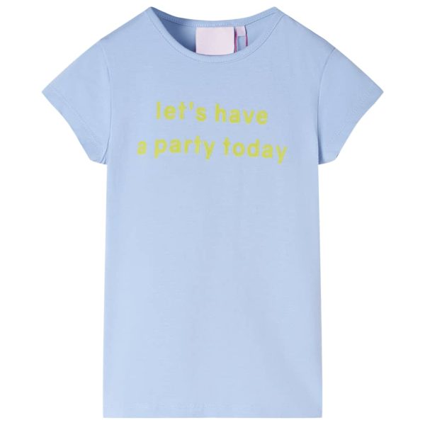 T-shirt para criança azul 140