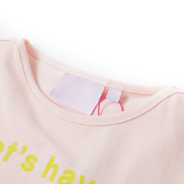 T-shirt de criança rosa-suave 128 – Image 3