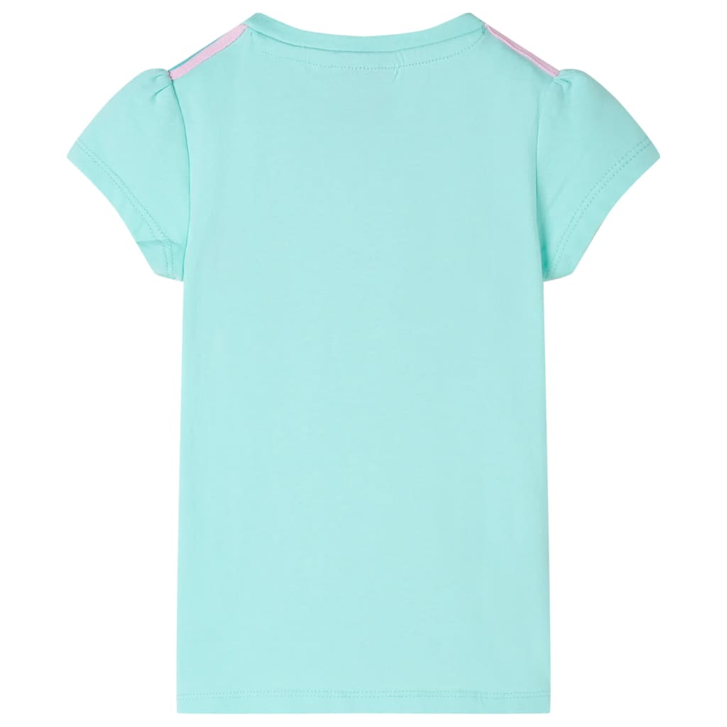 T-shirt infantil menta-claro 140 – Image 2