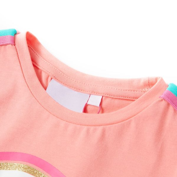 T-shirt infantil coral-claro 128 – Image 3