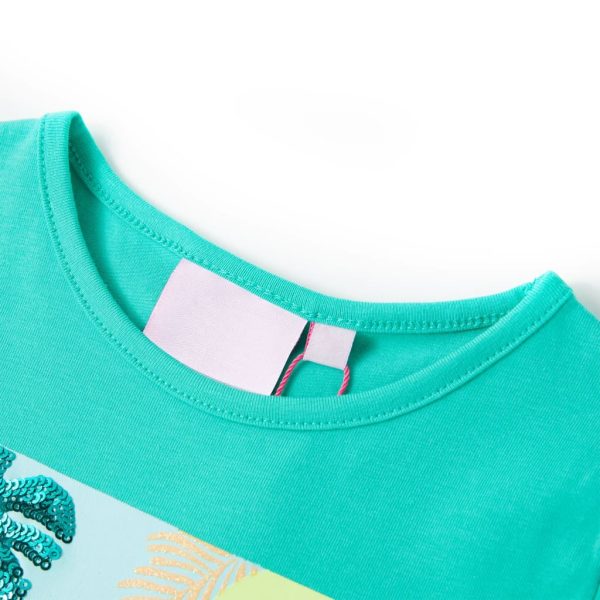 T-shirt infantil menta 128 – Image 3