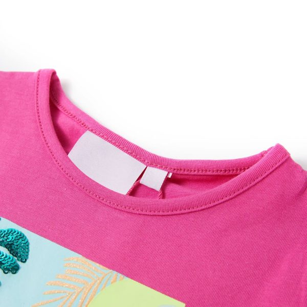 T-shirt de criança rosa-escuro 116 – Image 3