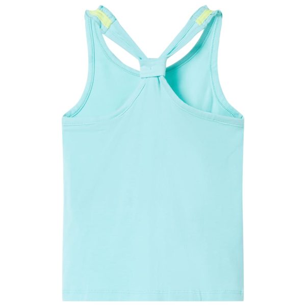 T-shirt de alças para criança menta-claro 116 – Image 2