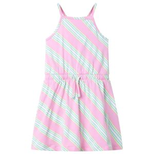 Vestido de criança com cordão sem mangas rosa 92