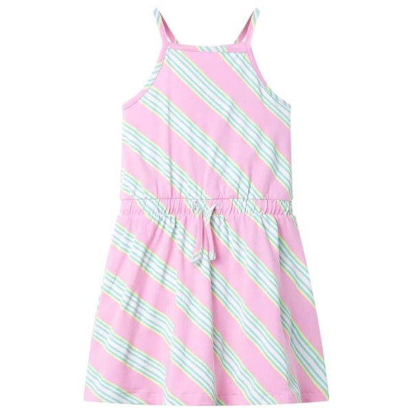 Vestido de criança com cordão sem mangas rosa 92