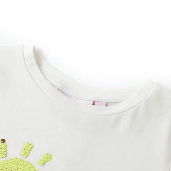 T-shirt infantil cor cru 140 – Image 3