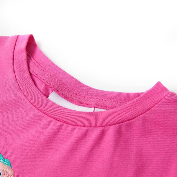 T-shirt de criança rosa-escuro 104 – Image 3