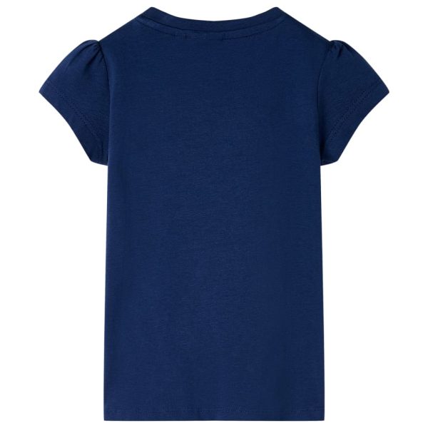 T-shirt para criança azul-marinho 92 – Image 2