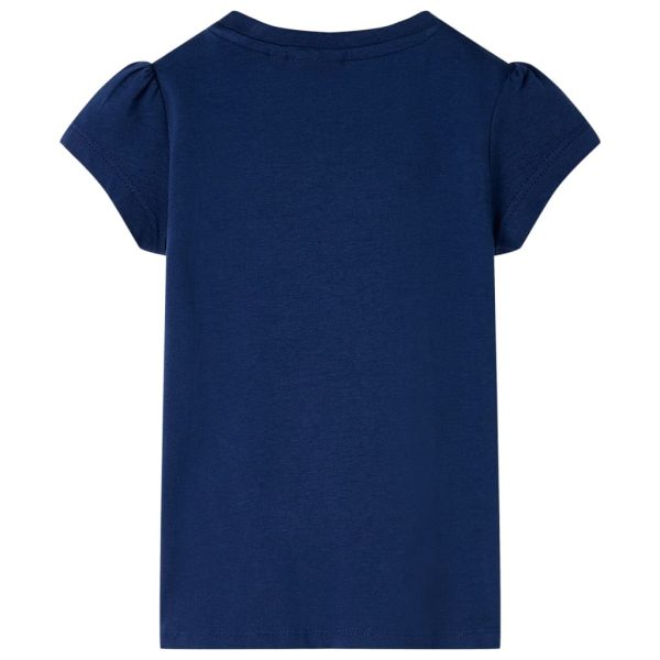 T-shirt para criança azul-marinho 128 – Image 2