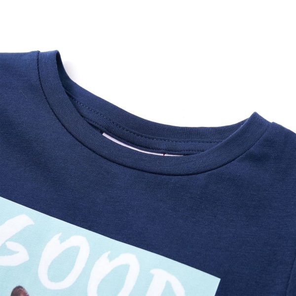 T-shirt para criança azul-marinho 128 – Image 3