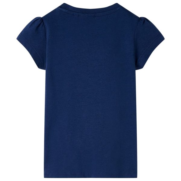 T-shirt para criança azul-marinho 140 – Image 2