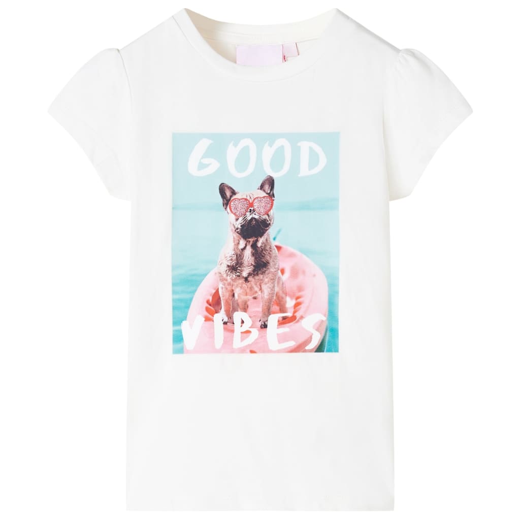 T-shirt infantil cor cru 104