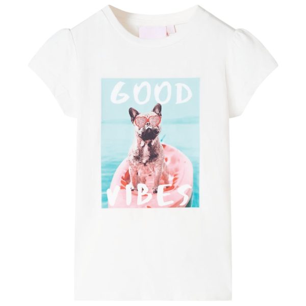 T-shirt infantil cor cru 116