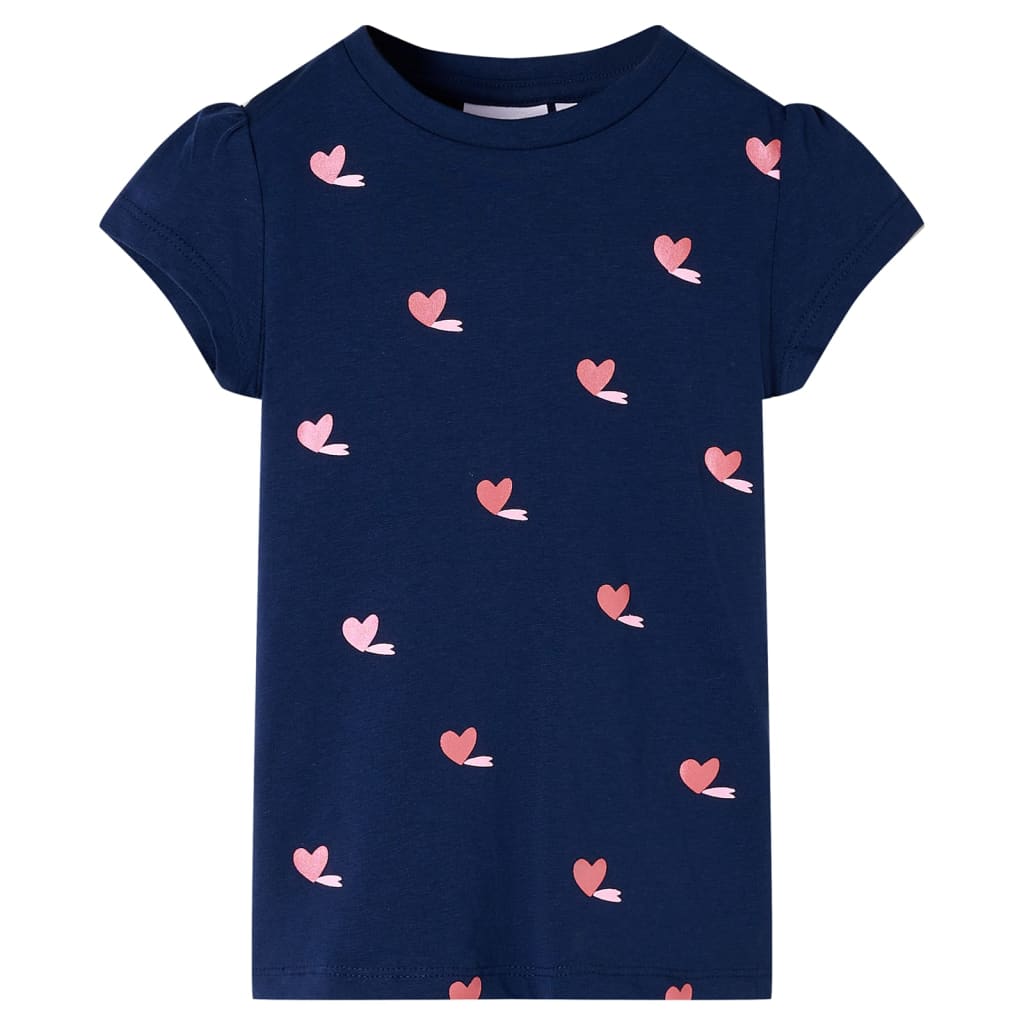 T-shirt infantil azul-escuro 116