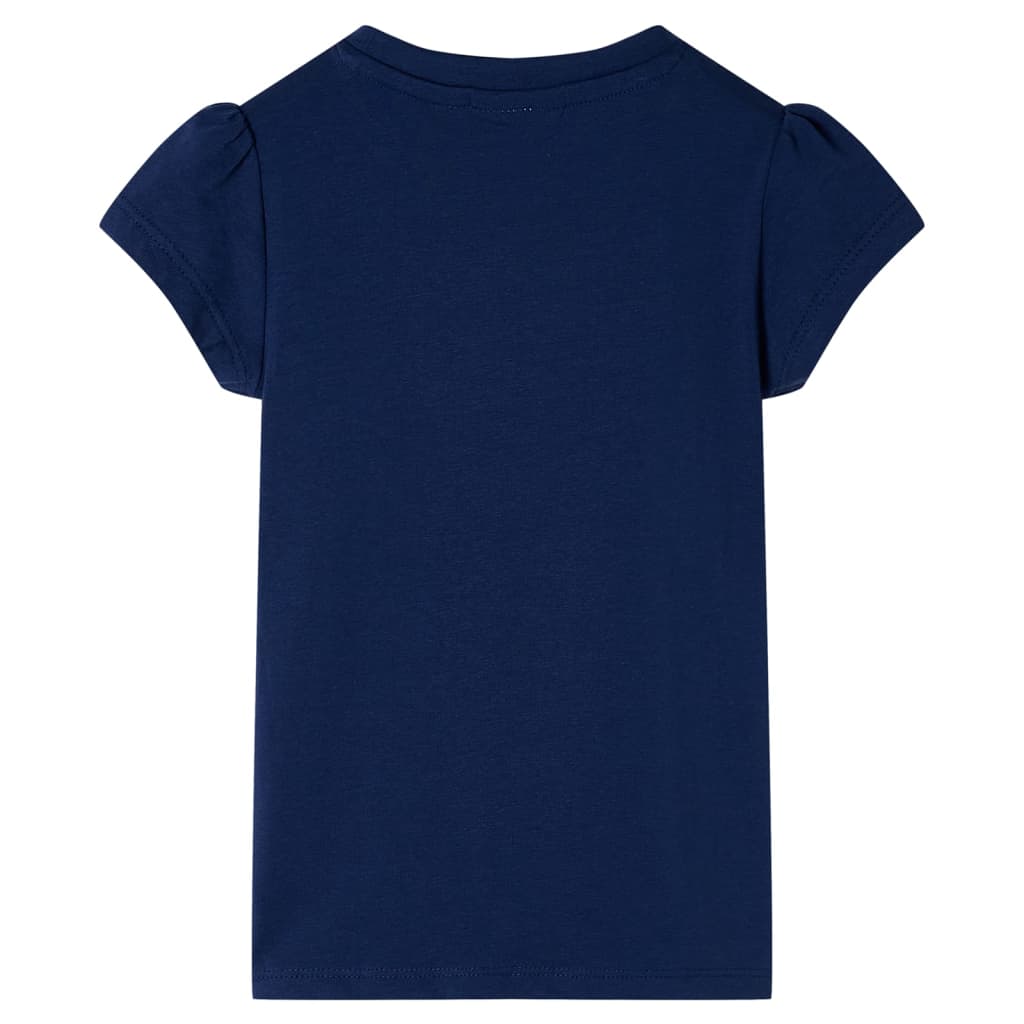 T-shirt infantil azul-escuro 116 – Image 2