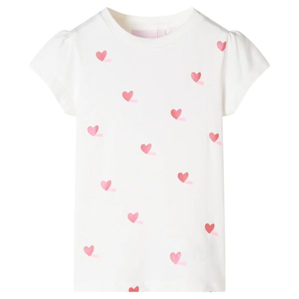 T-shirt infantil cor cru 116