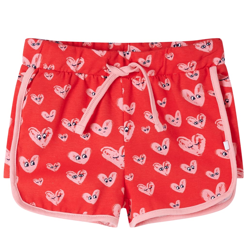 Calções de criança com cordão vermelho 116