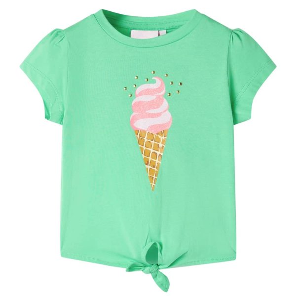 T-shirt de criança verde-claro 116