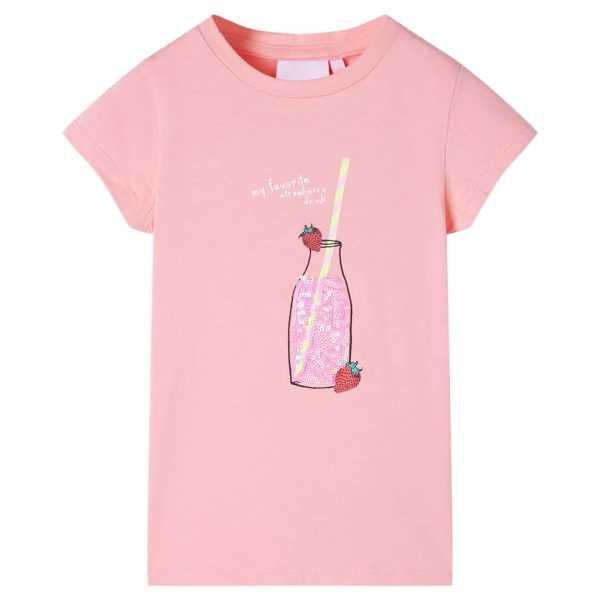 T-shirt de criança rosa 116