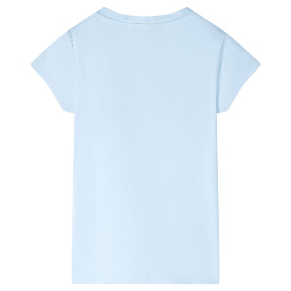 T-shirt de criança azul-suave 116 – Image 2