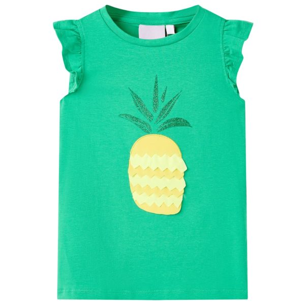 T-shirt de criança verde 104