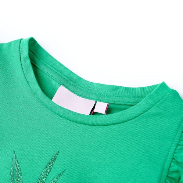 T-shirt de criança verde 128 – Image 3