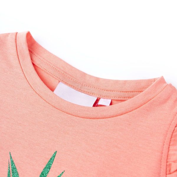 T-shirt infantil coral néon 104 – Image 3