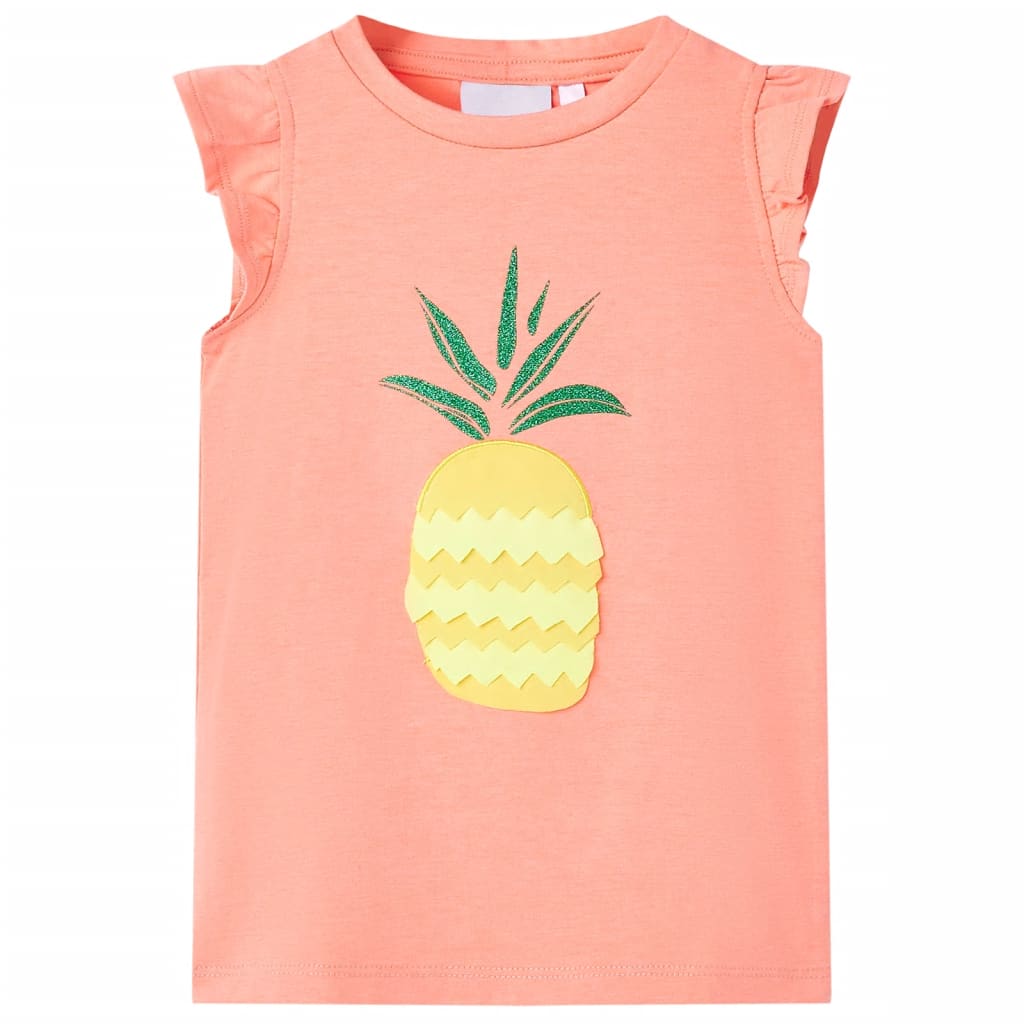 T-shirt infantil coral néon 128