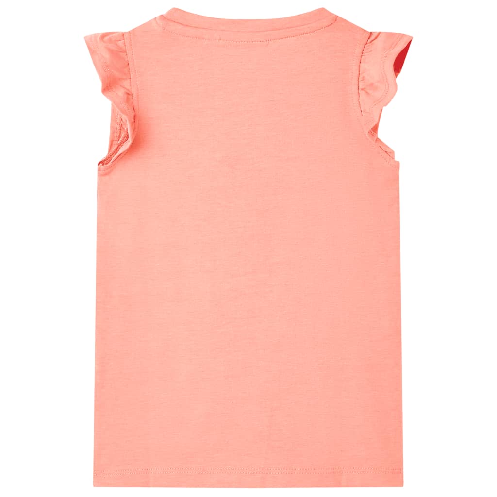 T-shirt infantil coral néon 128 – Image 2