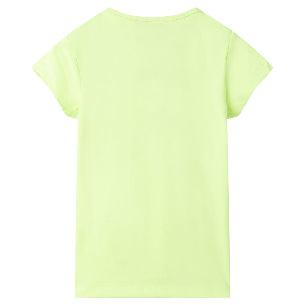 T-shirt de criança amarelo fluorescente 104 – Image 2