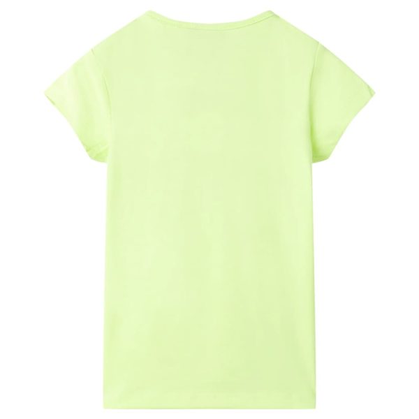 T-shirt de criança amarelo fluorescente 116 – Image 2