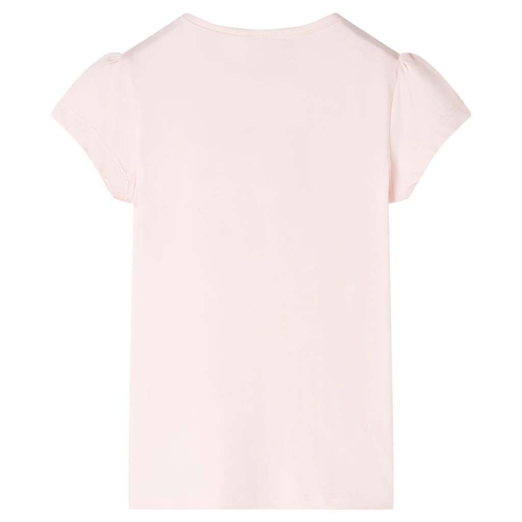 T-shirt de criança rosa-suave 128 – Image 2
