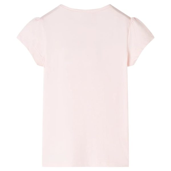 T-shirt de criança rosa-suave 140 – Image 2
