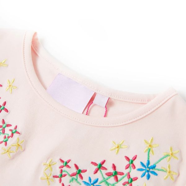 T-shirt de criança rosa-suave 140 – Image 3
