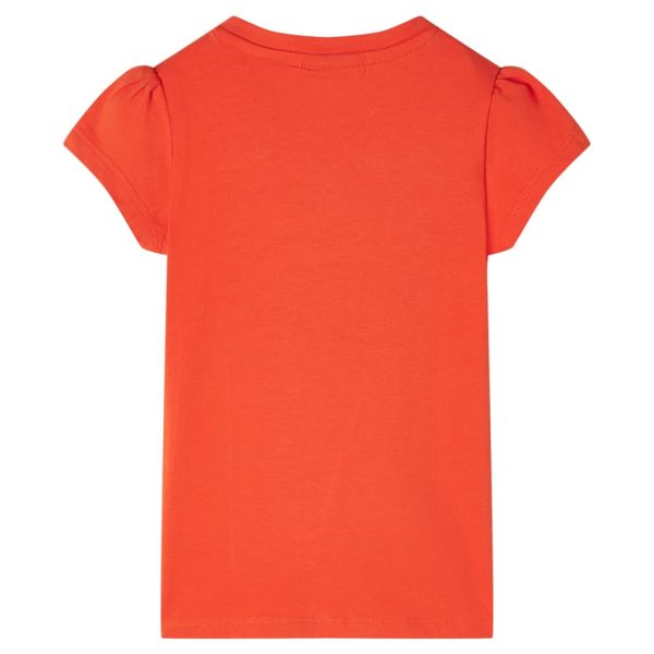 T-shirt de criança laranja-escuro 116 – Image 2