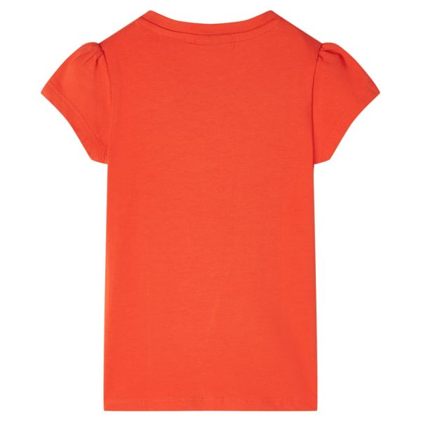 T-shirt de criança laranja-escuro 140 – Image 2