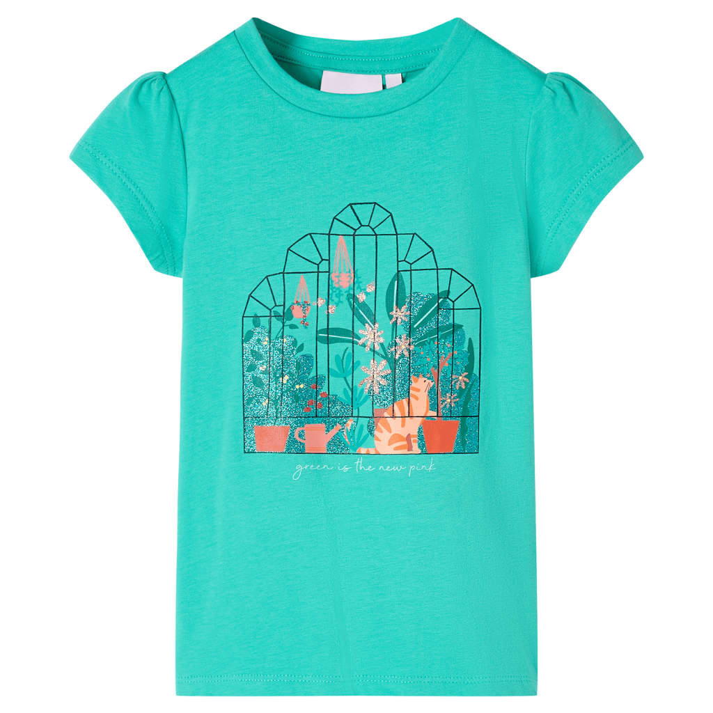 T-shirt infantil menta 104