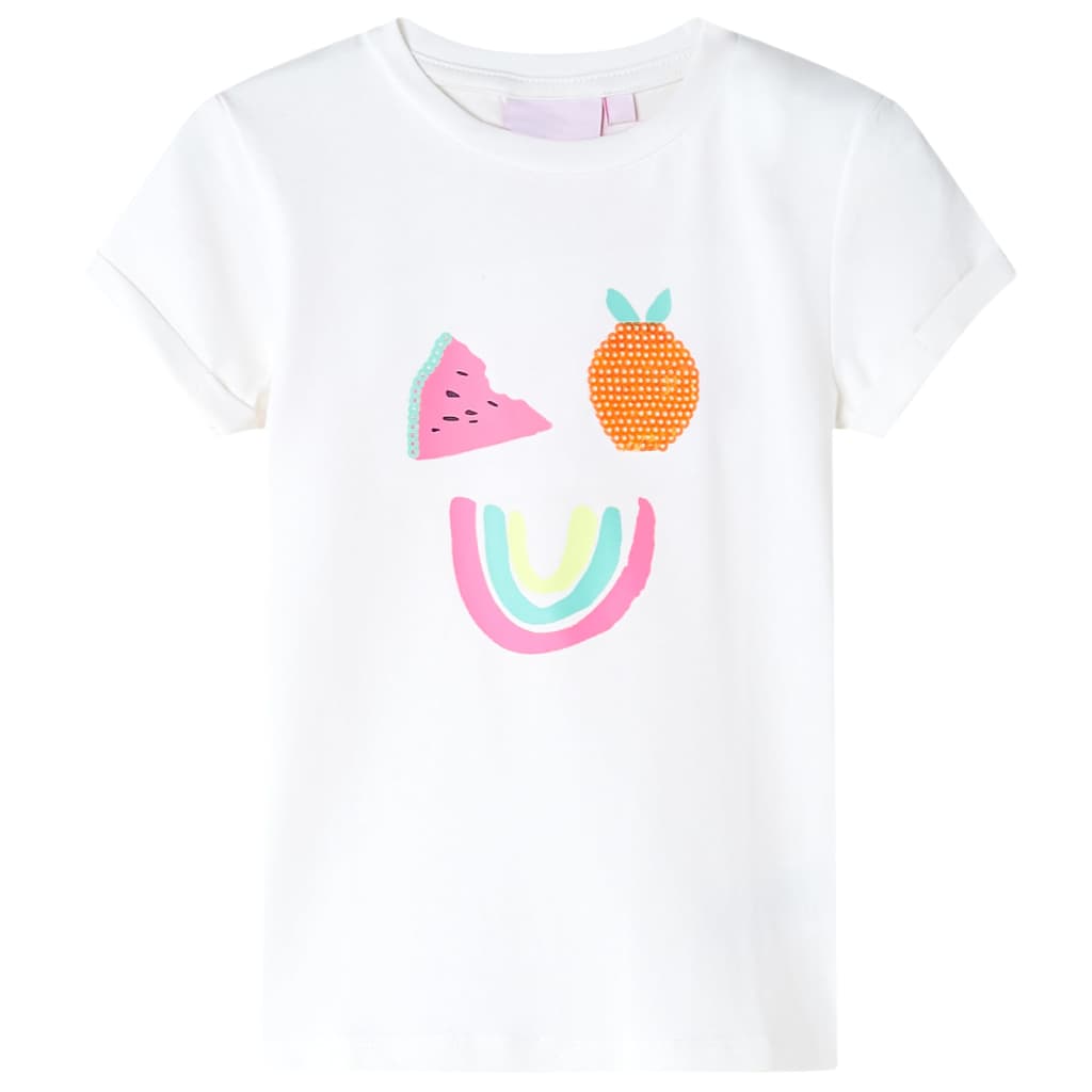 T-shirt infantil cor cru 92